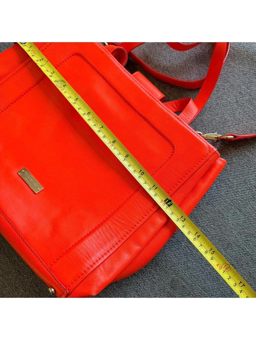 Kate Spade Bradshaw Bow Terrace Maraschino Red Leather Satchel Crossbody Bag